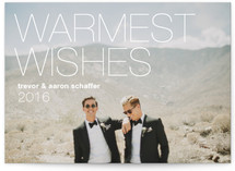 The modern type Holiday Photo Cards