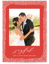 Speckled Border Holiday Photo Cards