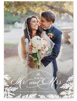 New Mr and Mrs Holiday Photo Cards