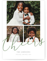 simple script merry Holiday Photo Cards