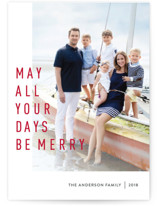 May They Be Merry Holiday Photo Cards