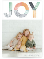 Color Block Joy Holiday Photo Cards