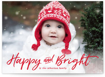 just merry and bright Holiday Photo Cards