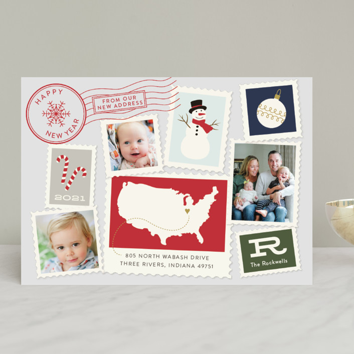 Postmark Holiday Photo Cards by Sarah Brown | Minted