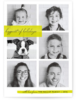 Family Faces Holiday Photo Cards