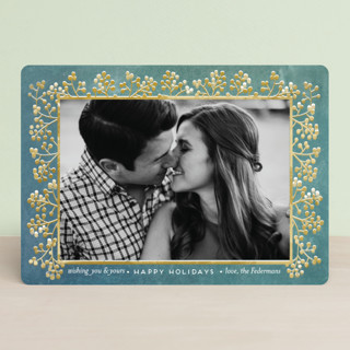 winterberry filigree Holiday Photo Cards