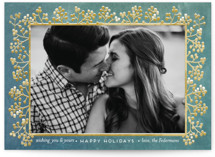 winterberry filigree Holiday Photo Cards