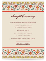 Mughal Gardens Sangeet Invitations