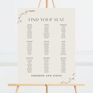 Vine Wrap Custom Seating Chart