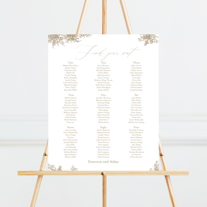 Reflection Custom Seating Chart by Leah Bisch Minted