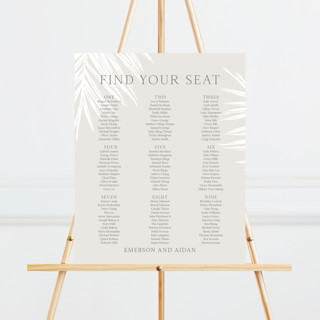 Gilded Palm Custom Seating Chart