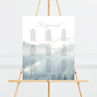 Over the mountains Custom Seating Chart