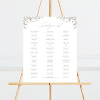 Romantic Wreath Custom Seating Chart