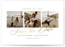 Topside Foil-Pressed Grand Save The Date Cards
