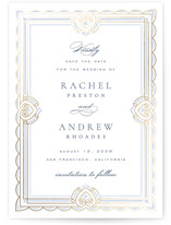Aurelia Foil-Pressed Save The Date Cards