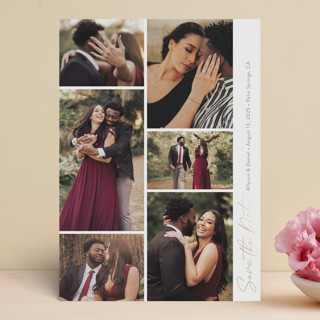 Rosemary Foil-Pressed Save The Date Cards