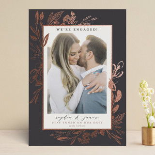 Our Day Foil-Pressed Save The Date Cards
