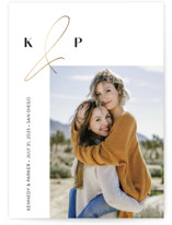 Swept Away Foil-Pressed Save The Date Cards