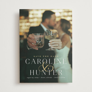 Entwine Foil-Pressed Save The Date Cards