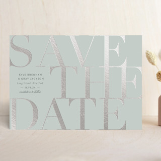 the big classic Foil-Pressed Save The Date Cards