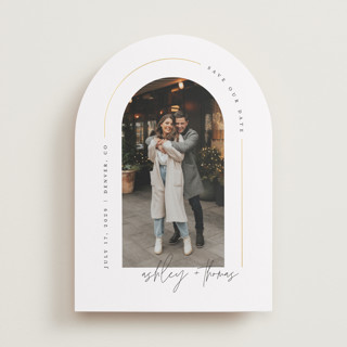 arch Foil-Pressed Save The Date Cards