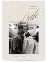Belmont Foil-Pressed Save The Date Cards