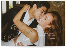 Scripted Date Foil-Pressed Save The Date Cards