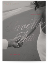 Poster. Foil-Pressed Save The Date Cards