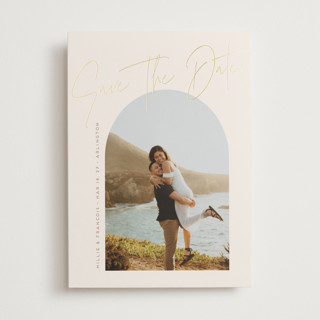 ponche a creme Foil-Pressed Save The Date Cards