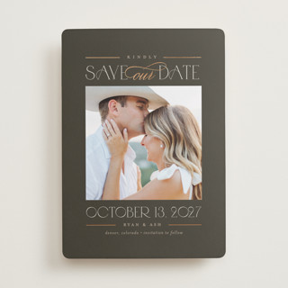 Grand Foil-Pressed Save The Date Cards