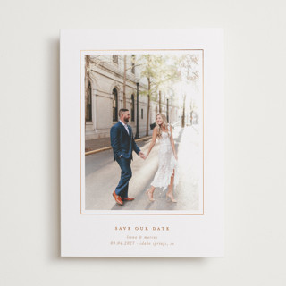 IRIS Foil-Pressed Save The Date Cards