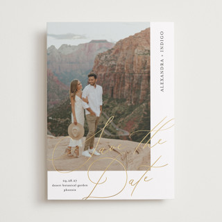 Embellish Foil-Pressed Save The Date Cards