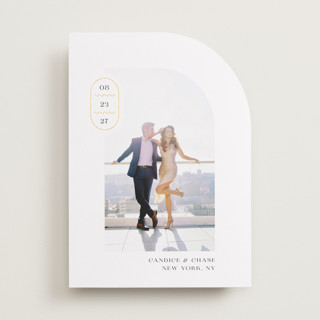 Elevate Foil-Pressed Save The Date Cards