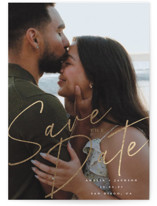 Bold.. Foil-Pressed Save The Date Cards