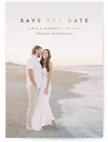 simple Foil-Pressed Save The Date Cards