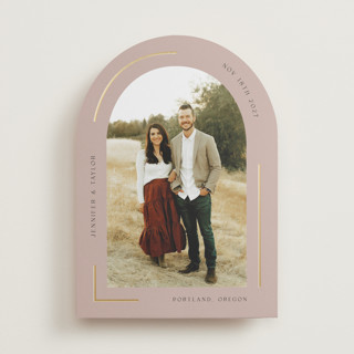 Minimalist Arch Foil-Pressed Save The Date Cards