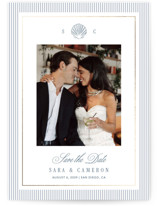 Seashore Foil-Pressed Save The Date Cards