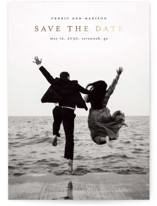 Uncomplicated Foil-Pressed Save The Date Cards