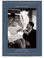Double Frame Foil-Pressed Save The Date Cards