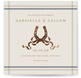 Equestrian Foil-Pressed Save The Date Cards