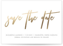 Profile Foil-Pressed Save The Date Cards