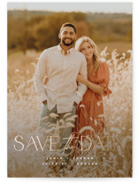 Simple Elegance Foil-Pressed Save The Date Cards