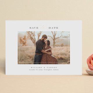Timeless Foil-Pressed Save The Date Cards