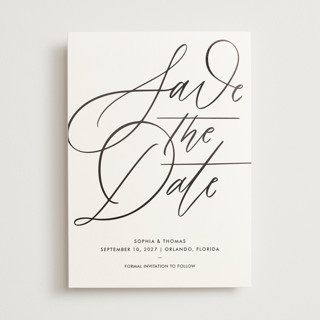 Delicate Dates Foil-Pressed Save The Date Cards