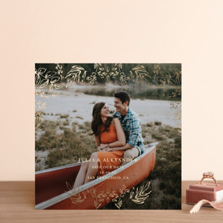 Enchanted heart Foil-Pressed Save The Date Cards