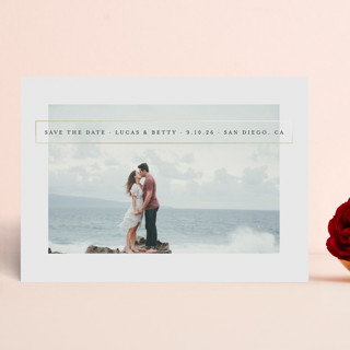 High Bar Foil-Pressed Save The Date Cards