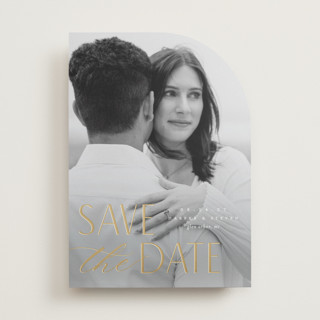 Yours Forever Foil-Pressed Save The Date Cards