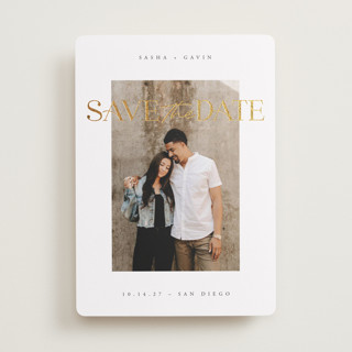 Adore Foil-Pressed Save The Date Cards