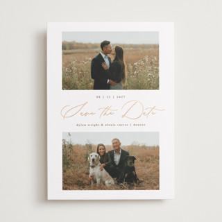 bridge Foil-Pressed Save The Date Cards