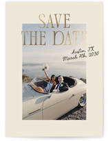 Poster Foil-Pressed Save The Date Cards